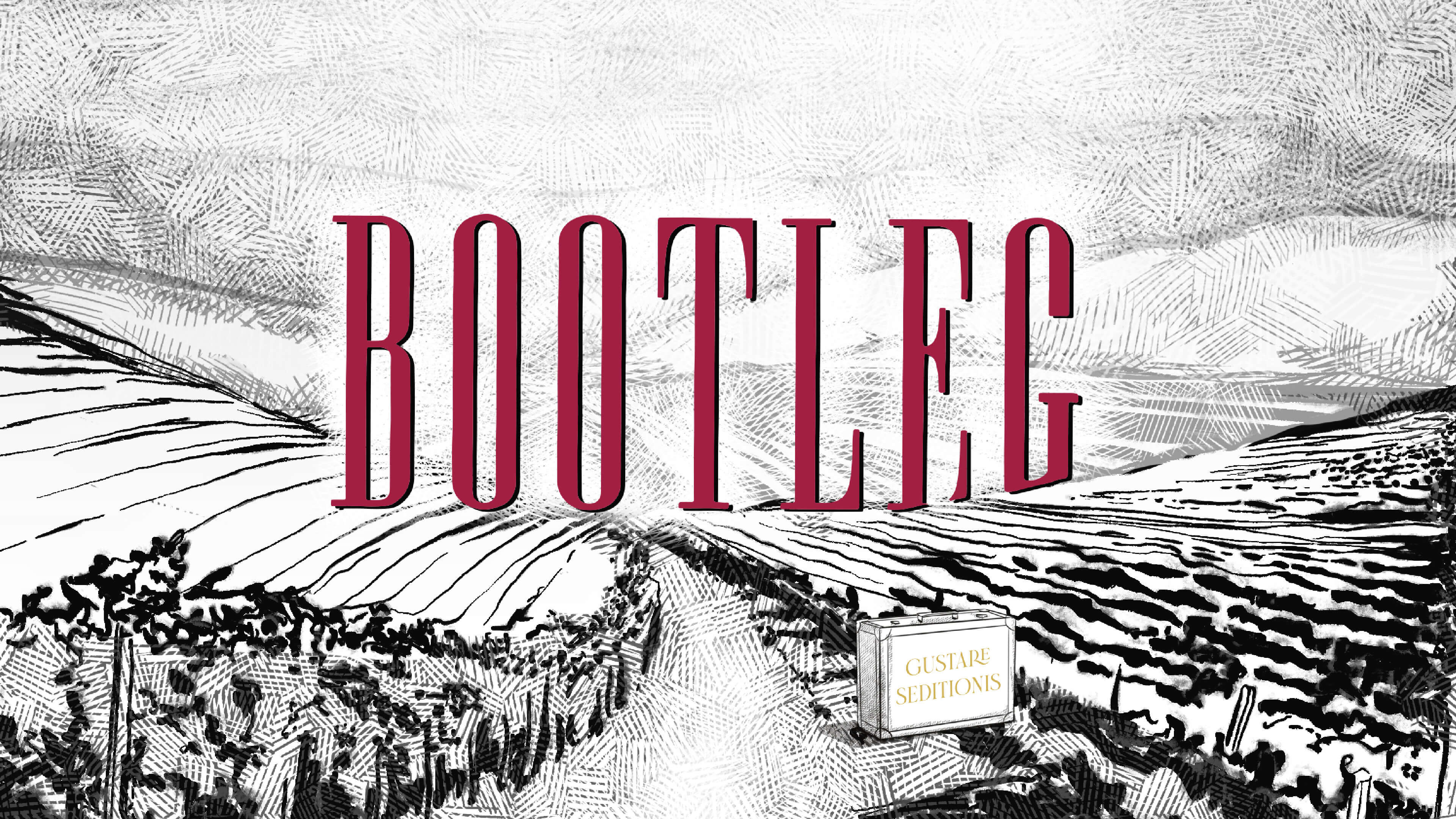 Bootleg Logo on top of an illustration